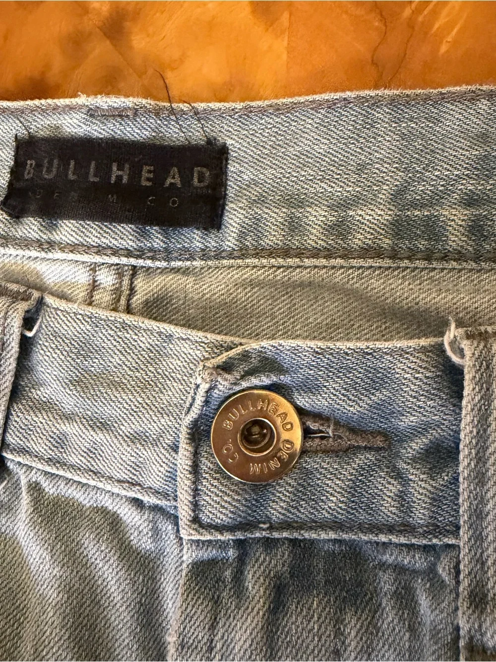 Bullhead Cotton Denim Shorts Cutoff Distressed Womens Size 32
